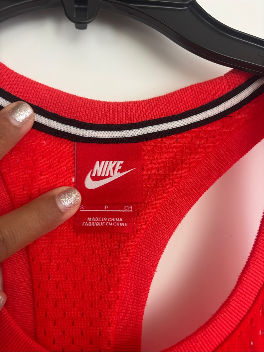 Nike Red Mesh Racerback Tank Top - Picture 2 of 4